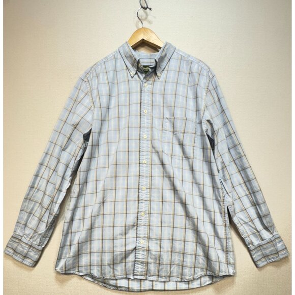 Eddie Bauer Authentic Outdoor Outfitter Men's Button Down Shirt Sz LT Light Blue - Picture 1 of 11